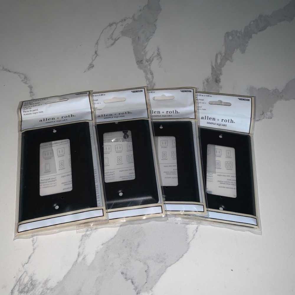 Wall switch plates set of 4